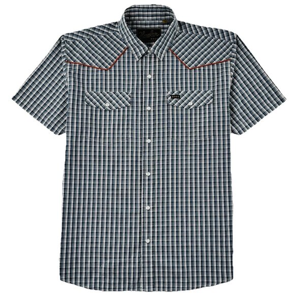 Howler Brothers H Bar B Snap Shirt Men’s Medium Plaid Fall Western Rockabilly - Picture 1 of 11